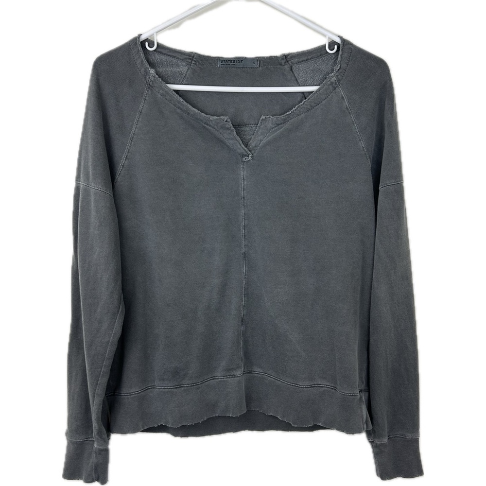 Stateside Charcoal Knit Top